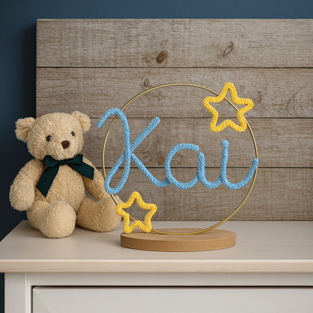 Name on a shelf