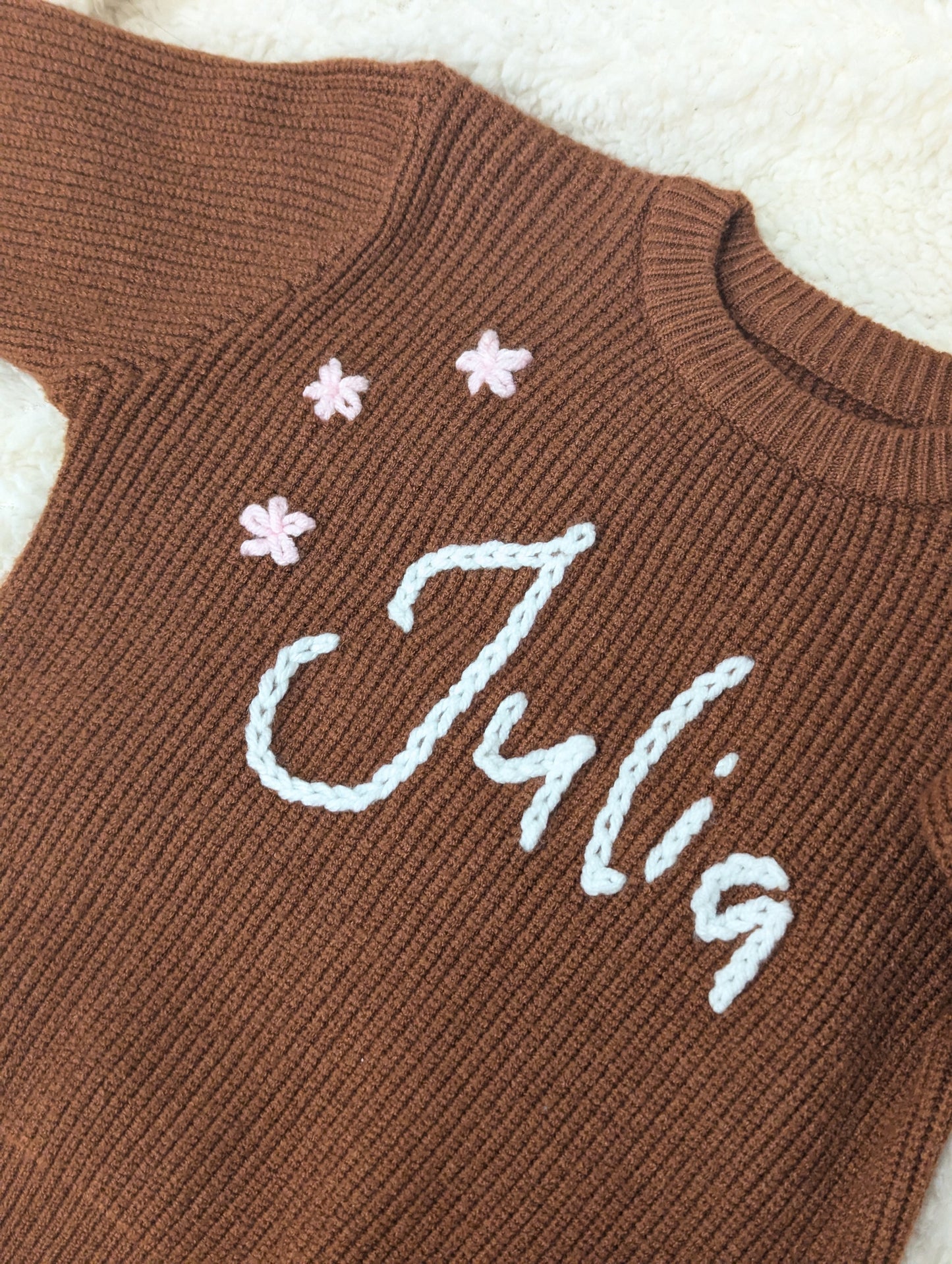 Embroidered sweater