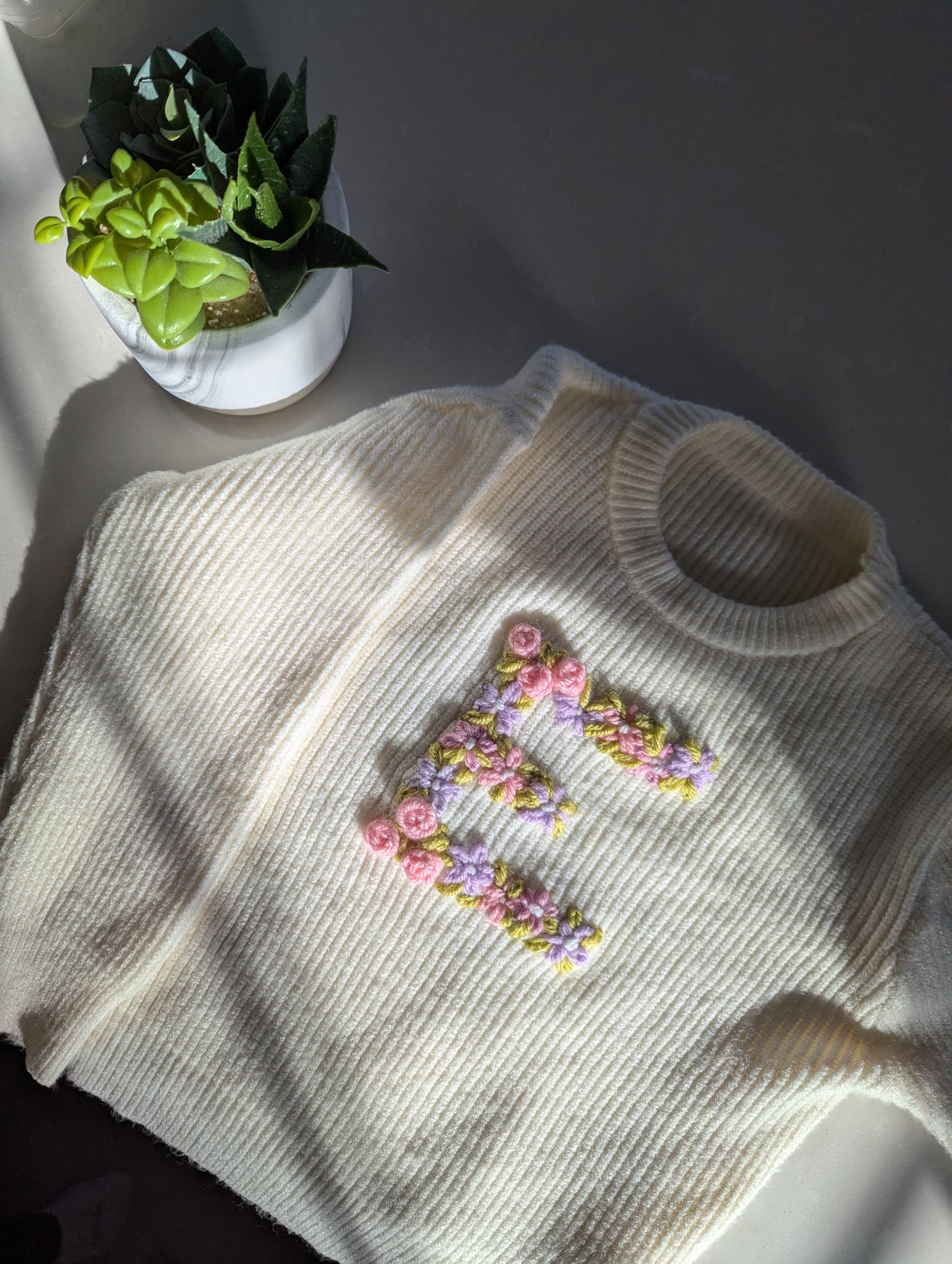 Embroidered sweater