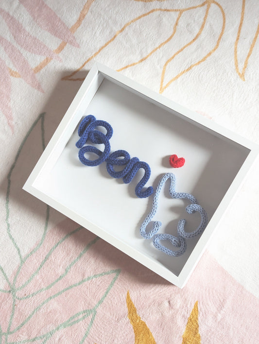 Name in a shadow box