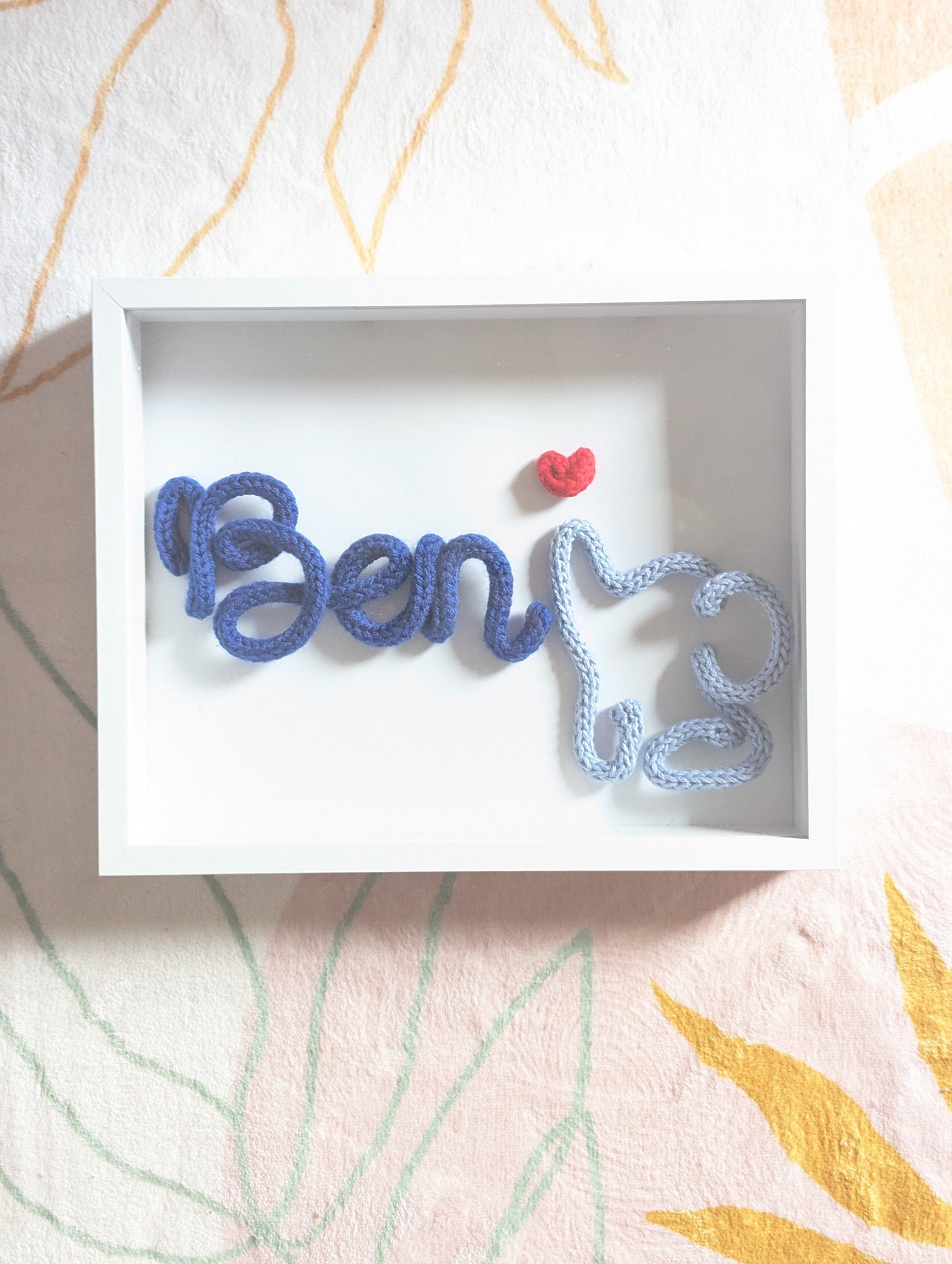 Name in a shadow box