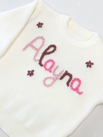 Embroidered sweater