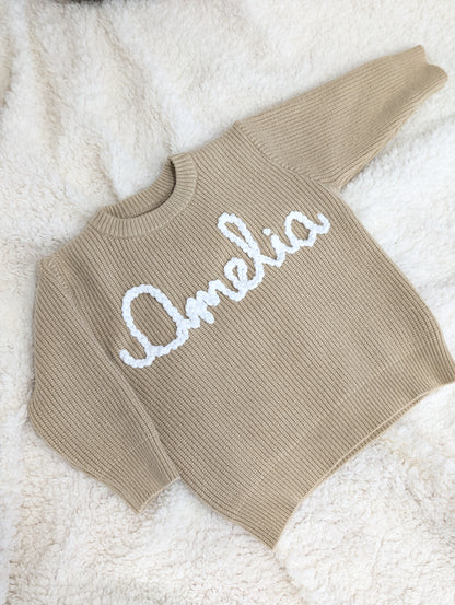 Embroidered sweater