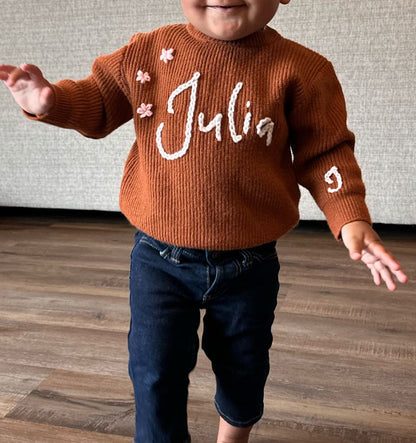 Embroidered sweater
