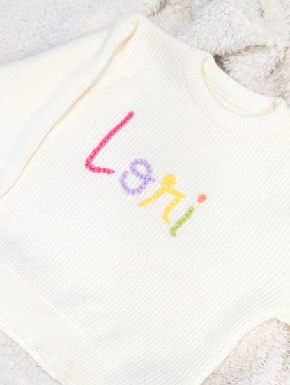 Embroidered sweater